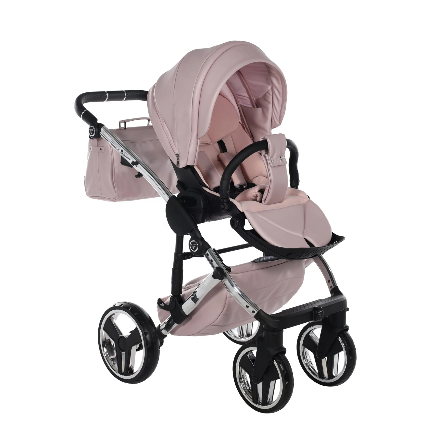 Junama Handcraft Enzo 2 In 1 Pram – Pink 5 Junama Handcraft Enzo 2 In 1 Pram – Pink - Image 5