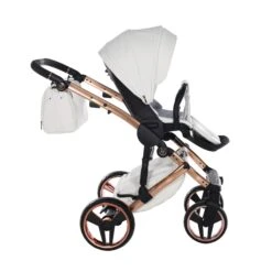 Junama Handcraft Enzo 2 In 1 Pram – White Rose Gold -Kiddies Kingdom Store 2024 01 16 53303 scaled 1