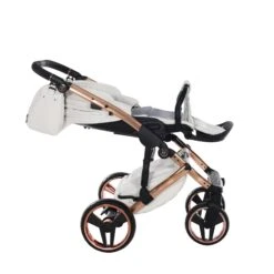 Junama Handcraft Enzo 2 In 1 Pram – White Rose Gold -Kiddies Kingdom Store 2024 01 16 53307 scaled 1