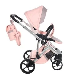 Junama Glitter Eco 2 In 1 Pram – Eco Pink -Kiddies Kingdom Store 2024 02 07 53929 scaled 1