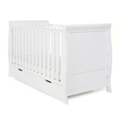 Obaby Stamford Classic Sleigh Cot Bed – White