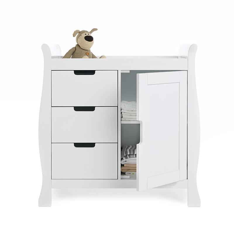 Obaby Stamford Tall Drawers 3 Piece Nursery Room Set – White 9 Obaby Stamford Tall Drawers 3 Piece Nursery Room Set – White - Image 9