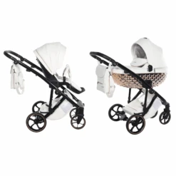 Junama Zoomi 2 In 1 Pram – White Rose Gold