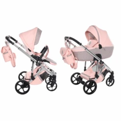 Junama Glitter Eco 2 In 1 Pram – Eco Pink
