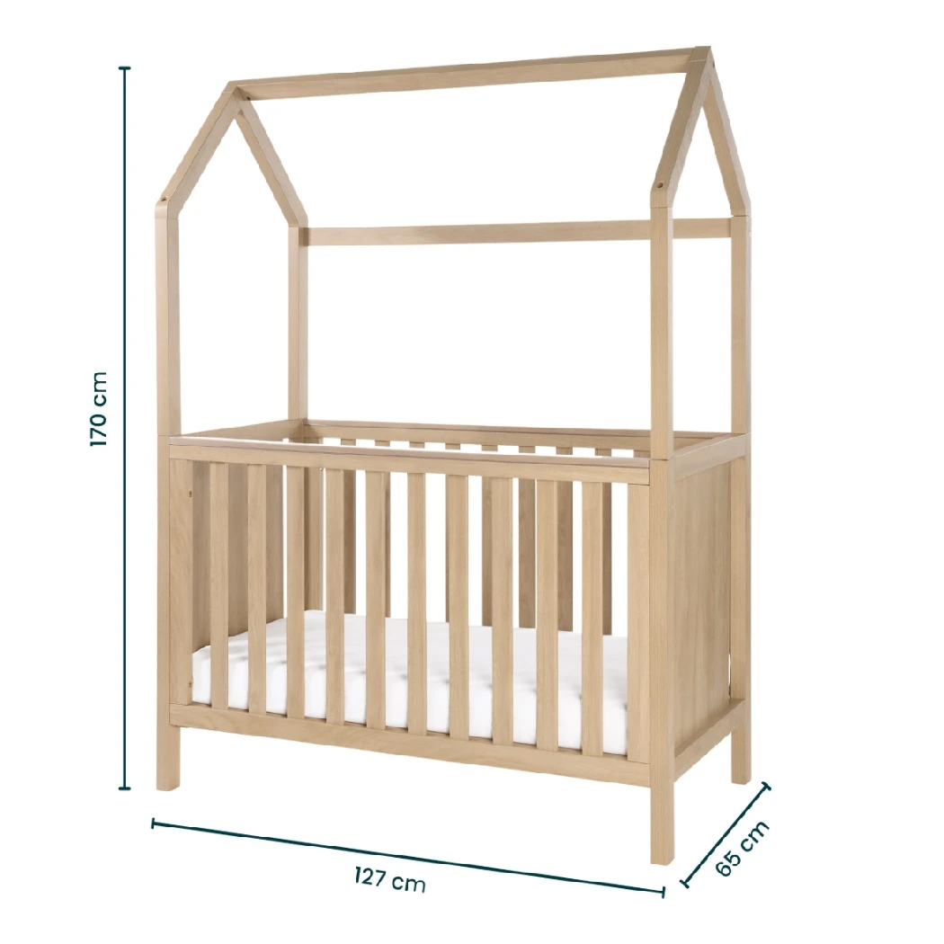 Tutti Bambini Casa Mini House Cot Bed – Harvest Oak 4 Tutti Bambini Casa Mini House Cot Bed – Harvest Oak - Image 4