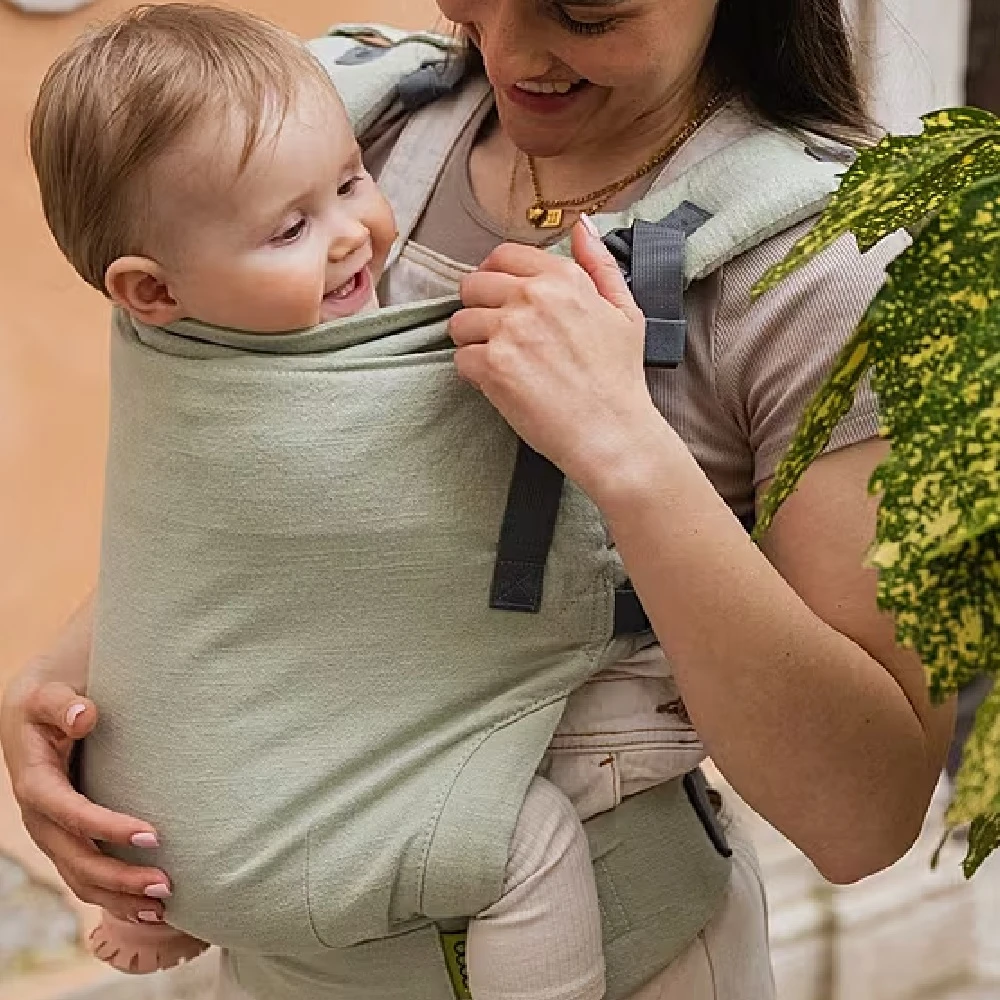 Tutti Bambini Boba X Baby Carrier Linen Green Willow 13 Tutti Bambini Boba X Baby Carrier Linen Green Willow - Image 13