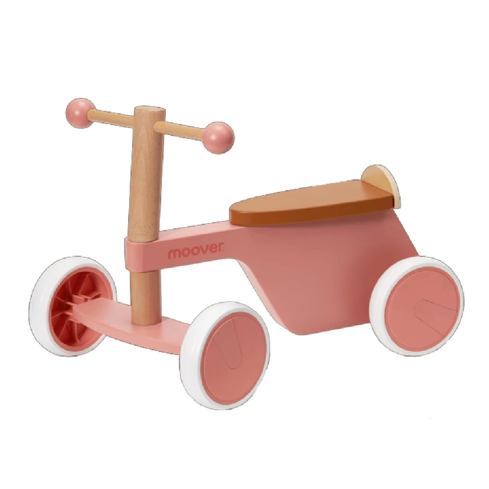 Moover Moover 4 Wheeled Ride On Bike Pink 1 Moover Moover 4 Wheeled Ride On Bike Pink