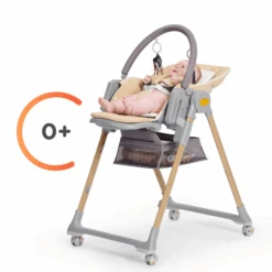 Kinderkraft High Chair LASTREE Wooden -Kiddies Kingdom Store 6777