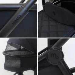 My Babiie MB450 2-in-1 Pushchair/Carrycot – Black -Kiddies Kingdom Store 67ujn