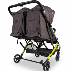 Push Me Dubl Lightweight Double Stroller – Pistachio -Kiddies Kingdom Store 68655