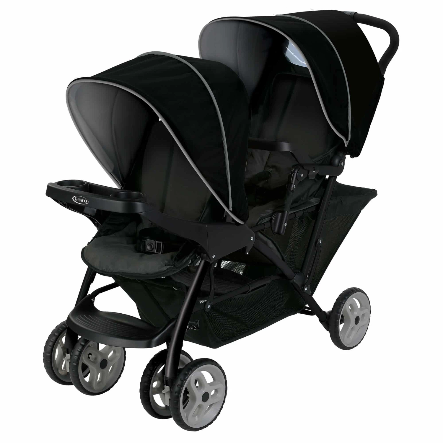 Graco Stadium Duo Tandem Stroller – Black/Grey 2 Graco Stadium Duo Tandem Stroller – Black/Grey - Image 2