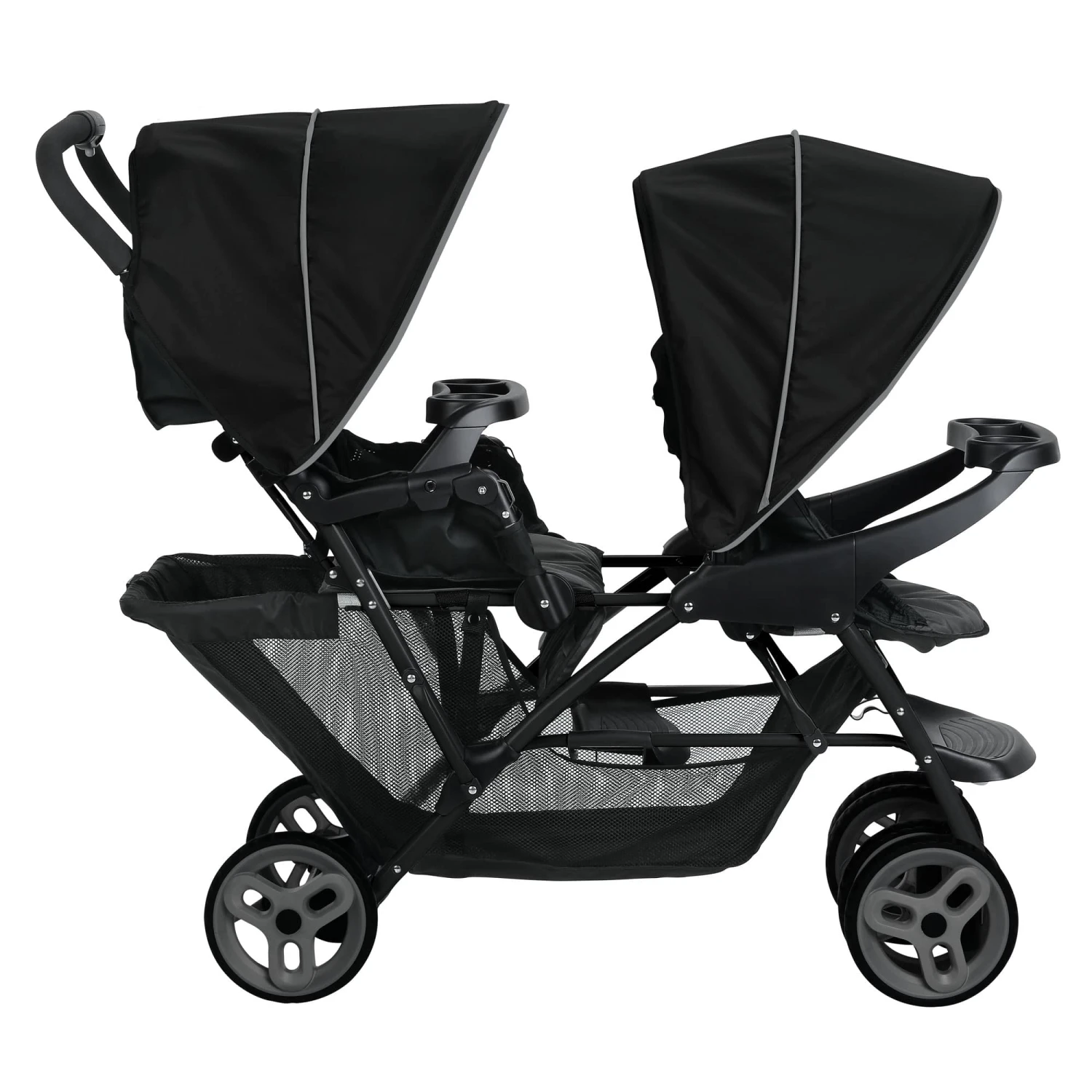 Graco Stadium Duo Tandem Stroller – Black/Grey 1 Graco Stadium Duo Tandem Stroller – Black/Grey