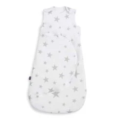 SnuzPouch Sleeping Bag Grey Star 0-6m – 1.0 Tog