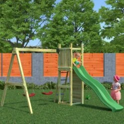 Shire Rumble Ridge Rock Wall With Double Swing -Kiddies Kingdom Store 8021 22104