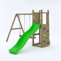 Shire Rumble Ridge Rock Wall With Double Swing -Kiddies Kingdom Store 8021 22106