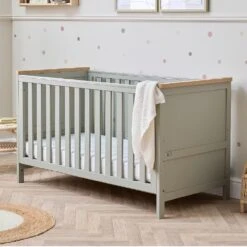 Tutti Bambini Misha Cot Bed β Sage/Golden Oak