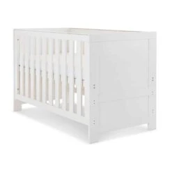 Obaby Nika Cot Bed White Wash -Kiddies Kingdom Store 98889