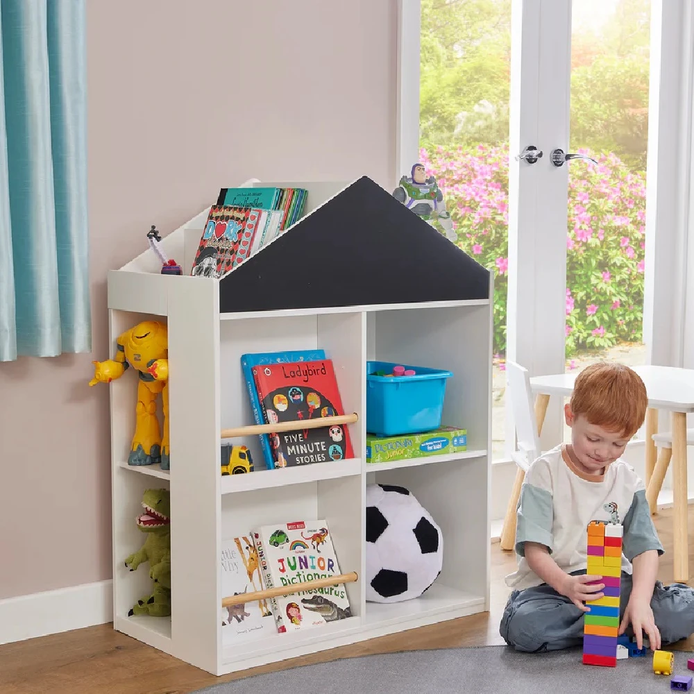 Liberty House Toys Kids White Blackboard Bookcase And Storage Cabinet 8 Liberty House Toys Kids White Blackboard Bookcase And Storage Cabinet - Image 8