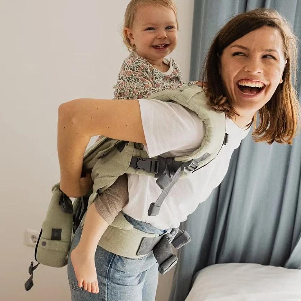 Tutti Bambini Boba X Baby Carrier Linen Green Willow 6 Tutti Bambini Boba X Baby Carrier Linen Green Willow - Image 6