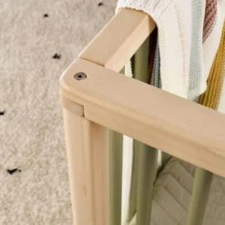 Mamas & Papas Solo Cot Bed And Mattress – Green/Natural -Kiddies Kingdom Store AZSD