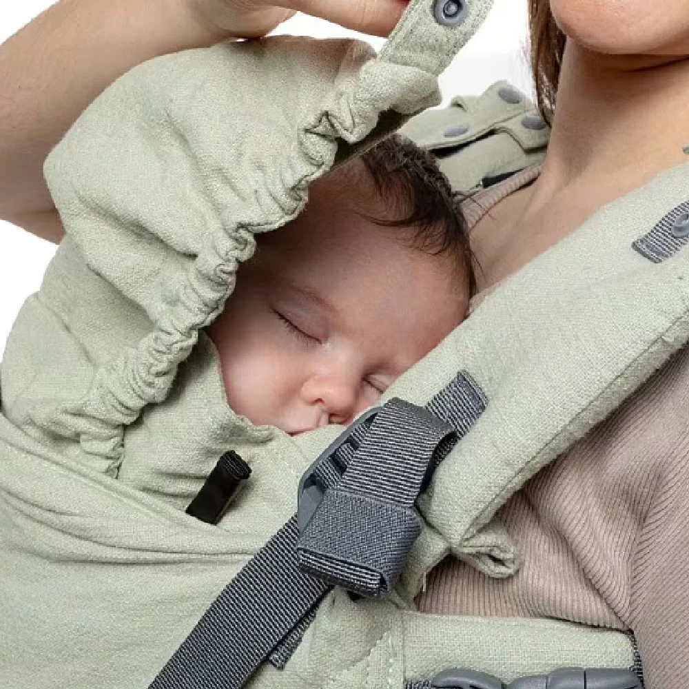 Tutti Bambini Boba X Baby Carrier Linen Green Willow 4 Tutti Bambini Boba X Baby Carrier Linen Green Willow - Image 4