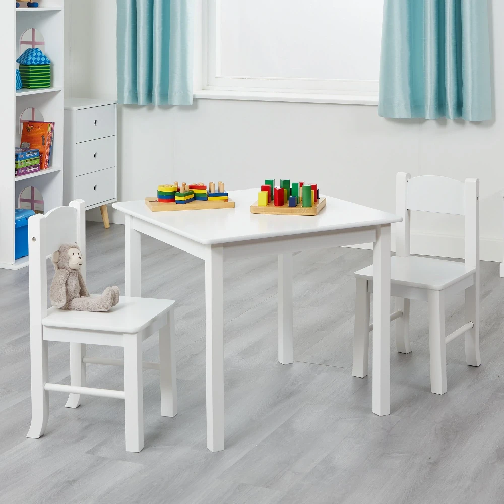 Liberty House Toys White Wooden Table And Chairs 1 Liberty House Toys White Wooden Table And Chairs