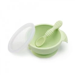 Bumkins Silicone Sage First Feeding Set