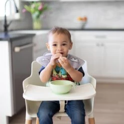 Bumkins Silicone Sage First Feeding Set 7 Bumkins Silicone Sage First Feeding Set -Kiddies Kingdom Store BUMKFFLSGE444711