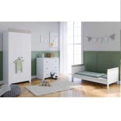 The Belstone 4 Piece Nursery Room Set White And Grey 13 The Belstone 4 Piece Nursery Room Set White And Grey -Kiddies Kingdom Store Belstone White Grey Toddler Bed Room Set 2 scaled 1