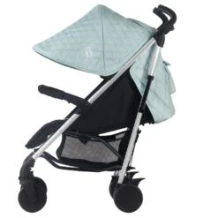 My Babiie Stroller Quilted Aqua -Kiddies Kingdom Store Billie Faiers Quilted Aqua Lightweight Stroller 4