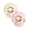BIBS Pacifier Boheme 2 Pack Latex Size 2 – Ivory/Blossom