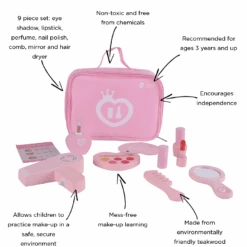 Classic World 9 Piece Make Up Set -Kiddies Kingdom Store CLASSIC WORLD 9 PIECE PINK MAKE UP SET1