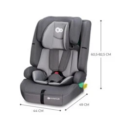 Kinderkraft SAFETY FIX 2 I-Size Car Seat – Grey -Kiddies Kingdom Store Car seat SAFETY FIX 2 i Size 4 grey 3