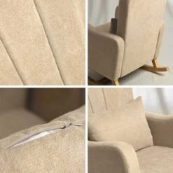 Silver Cross Seville 3+3 Piece Ultimate Newborn Room Set Bundle – Cashmere/Oak -Kiddies Kingdom Store Carmel Nursing Chair 4