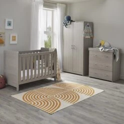 Babymore Caro 3 Piece Nursery Set – Grey Wash