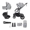 Babymore Chia Travel System Pecan With Base – Pearl Grey