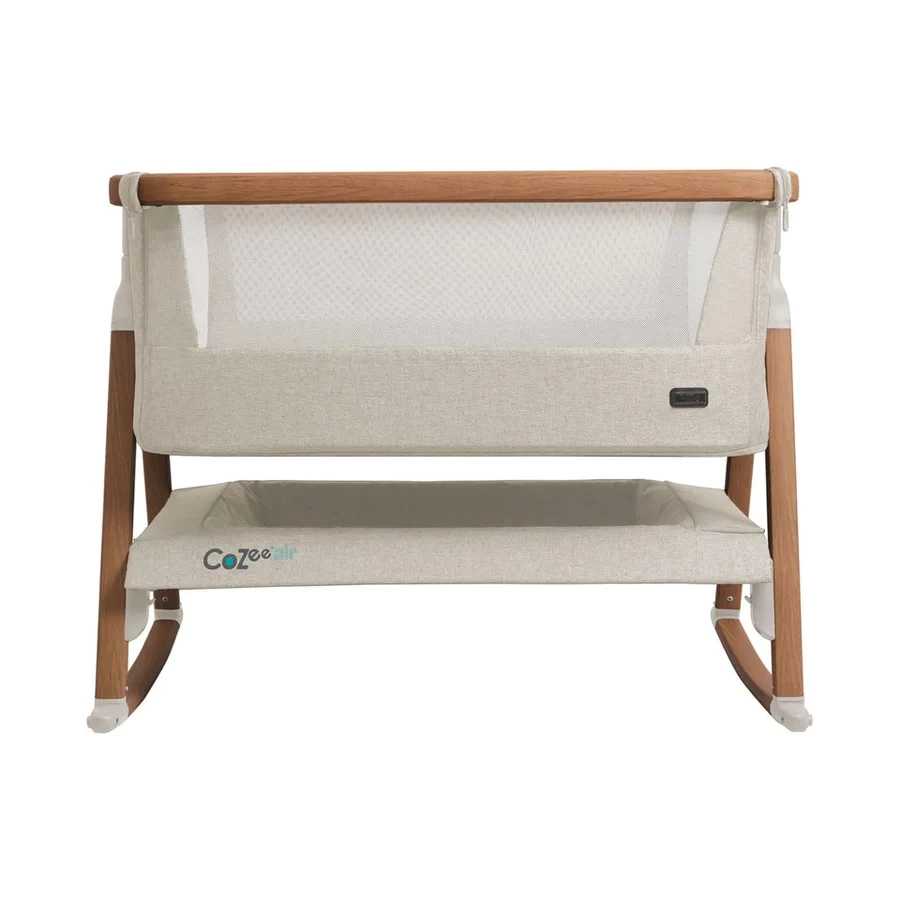 CoZee Air Bedside Crib – Scandinavian Walnut/ Ecru 2 CoZee Air Bedside Crib – Scandinavian Walnut/ Ecru - Image 2