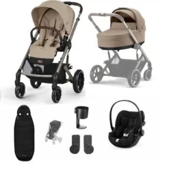 Cybex Balios S Lux W Cot S Cloud G Travel System Bundle – Almond Beige