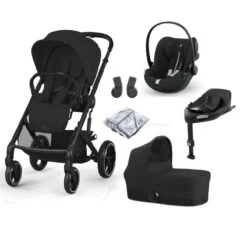 Cybex Balios S Lux W Cot S Cloud G Travel System – Moon Black