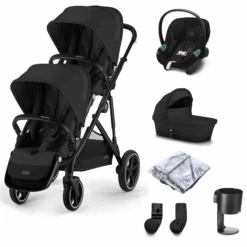 Cybex Gazelle S Newborn And Toddler Bundle Moon Black