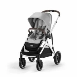 Cybex Gazelle S Twin Pushchair Lava Grey With Carrycots -Kiddies Kingdom Store Cybex Gazelle S Twin Pushchair Lava Grey 1