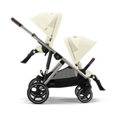 Cybex Gazelle S Twin Pushchair Seashell Beige 9 Cybex Gazelle S Twin Pushchair Seashell Beige -Kiddies Kingdom Store Cybex Gazelle S Twin Pushchair Seashell Beige 5 1