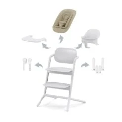 Cybex Lemo 4-in-1 Highchair Set – All White