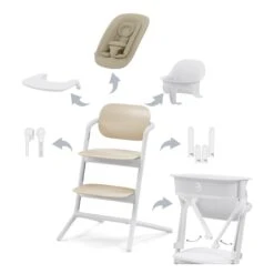 Cybex Lemo 5-in-1 Highchair Set – Sand White
