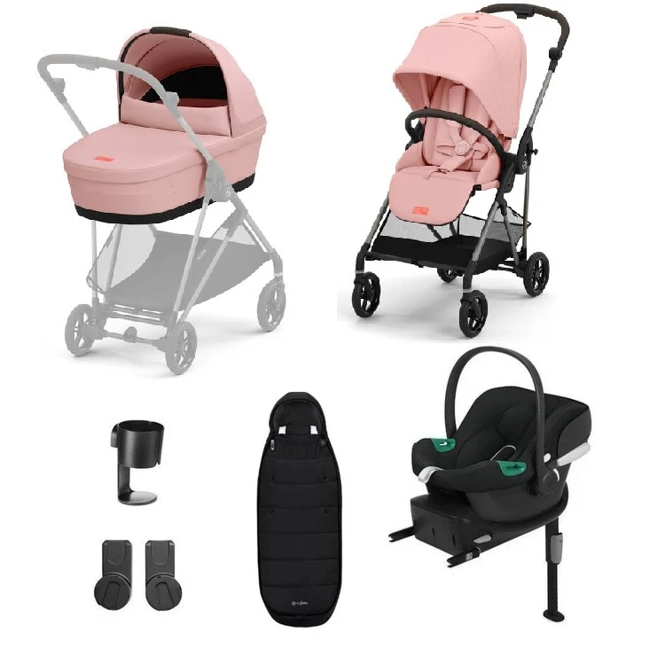 Cybex Melio Travel System Candy Pink 1 Cybex Melio Travel System Candy Pink