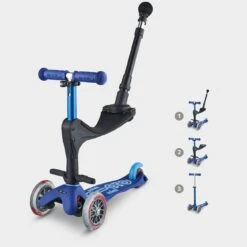Mini Micro Sit And Scoot Push Along – Blue