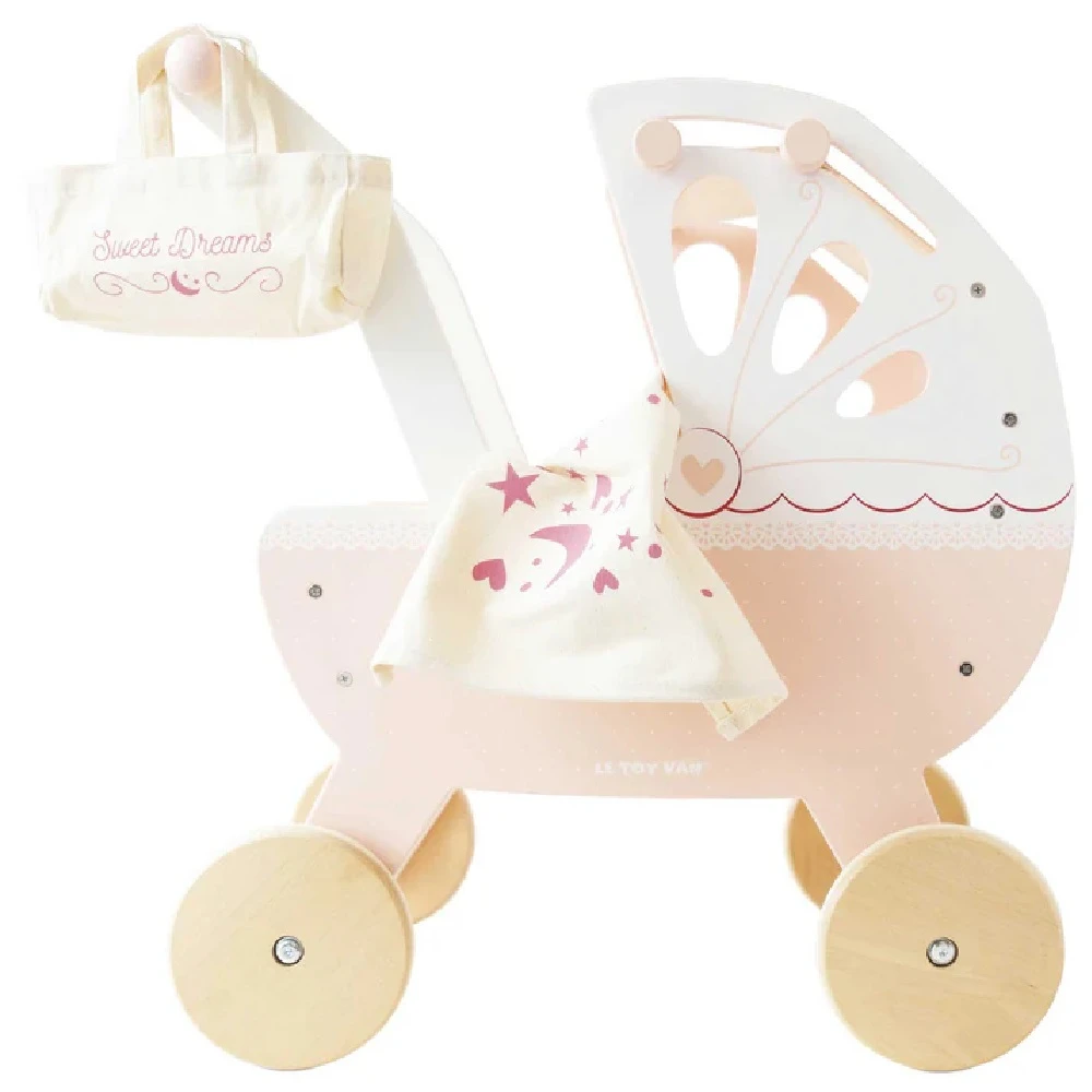 Le Toy Van Sweet Dreams Doll Pram 1 Le Toy Van Sweet Dreams Doll Pram