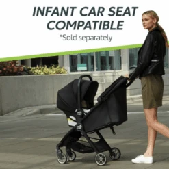 Baby Jogger City Tour 2 Pitch Black Pushchair -Kiddies Kingdom Store DRYR