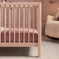 Mamas & Papas Solo Cot Bed And Mattress – Blush 14 Mamas & Papas Solo Cot Bed And Mattress – Blush -Kiddies Kingdom Store DSFRGT