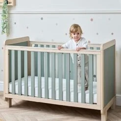 Tutti Bambini Kuba Cot Bed – Pickled Oak/Sage Weave 14 Tutti Bambini Kuba Cot Bed – Pickled Oak/Sage Weave -Kiddies Kingdom Store E4R56 2